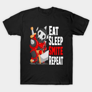 Eat Sleep Smite Repeat Fantasy Knight T-Shirt